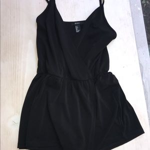 Forever 21 Sleeveless Black Georgette Romper